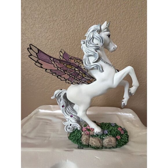 Hamilton Collection Jeweled Reflections Amethyst Splendor Unicorn w/Box & COA - Picture 9 of 16